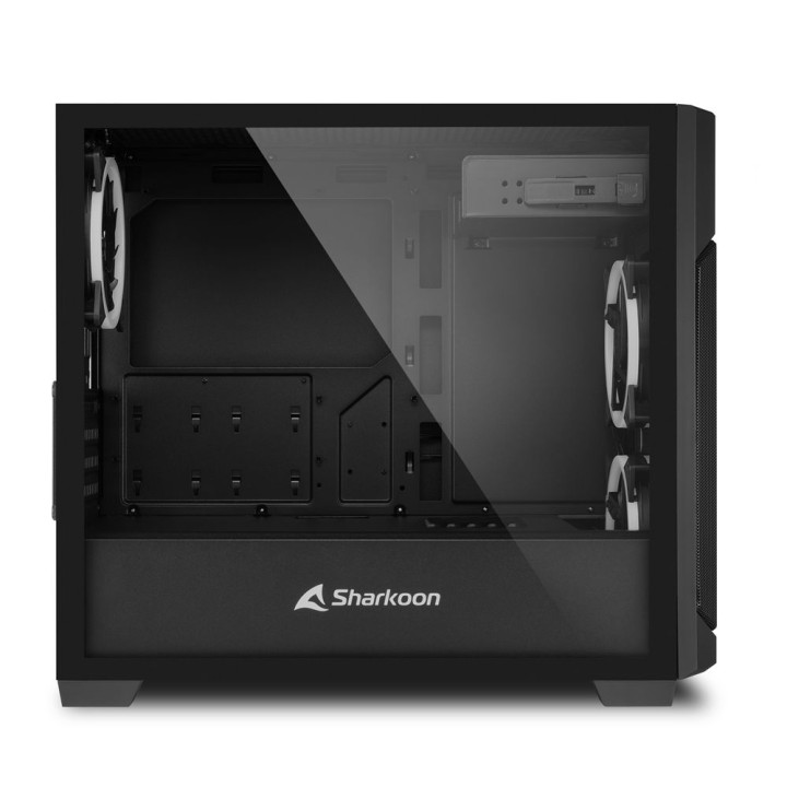 SHARKOON MINI-ATX 2XU3 3X120 ARGB FINESTRA LAT. VETRO